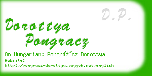 dorottya pongracz business card